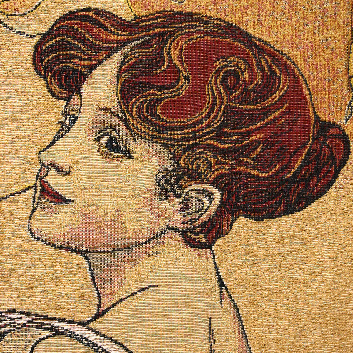 Detail Wandkleed Mucha Zomer