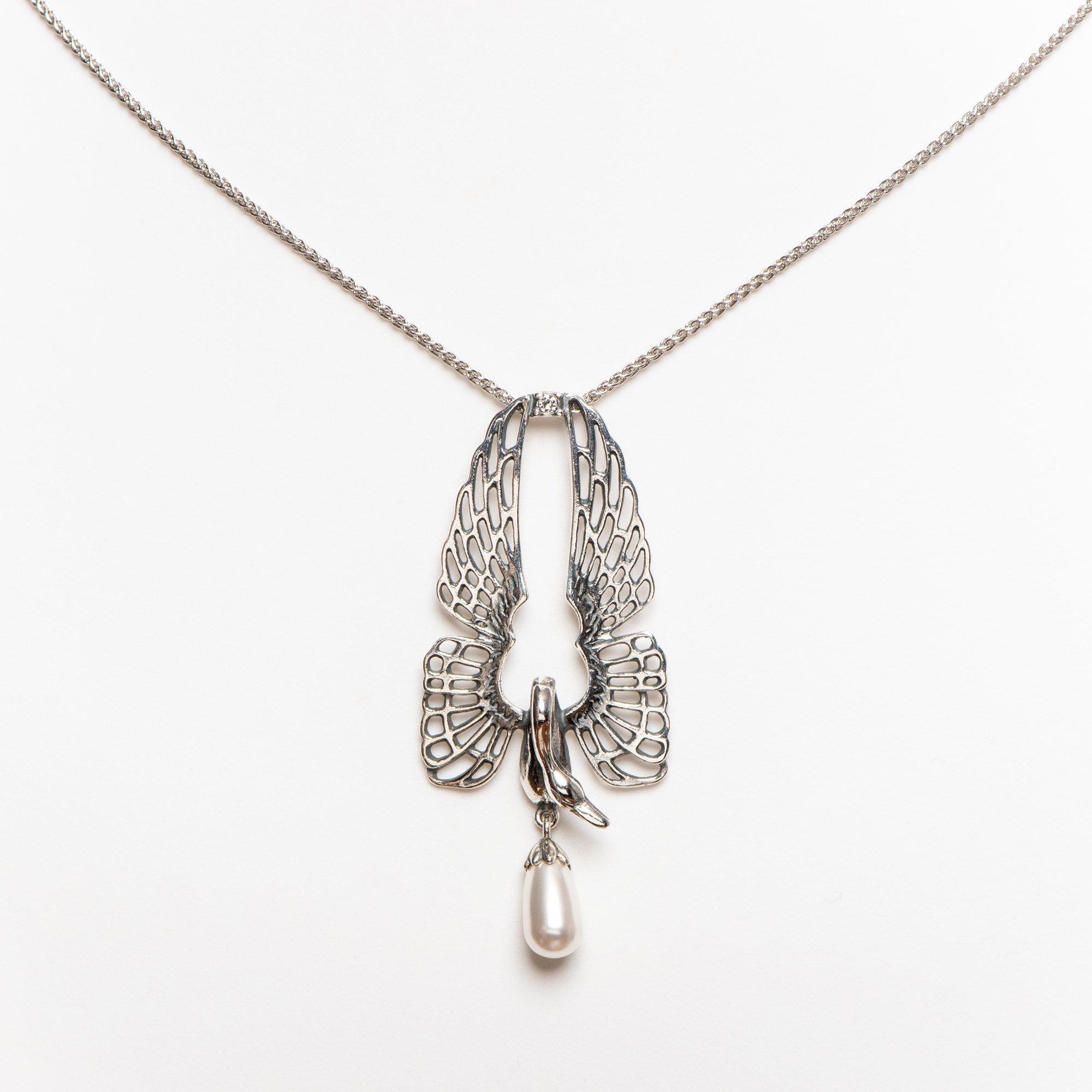 Collier Swan Zilver