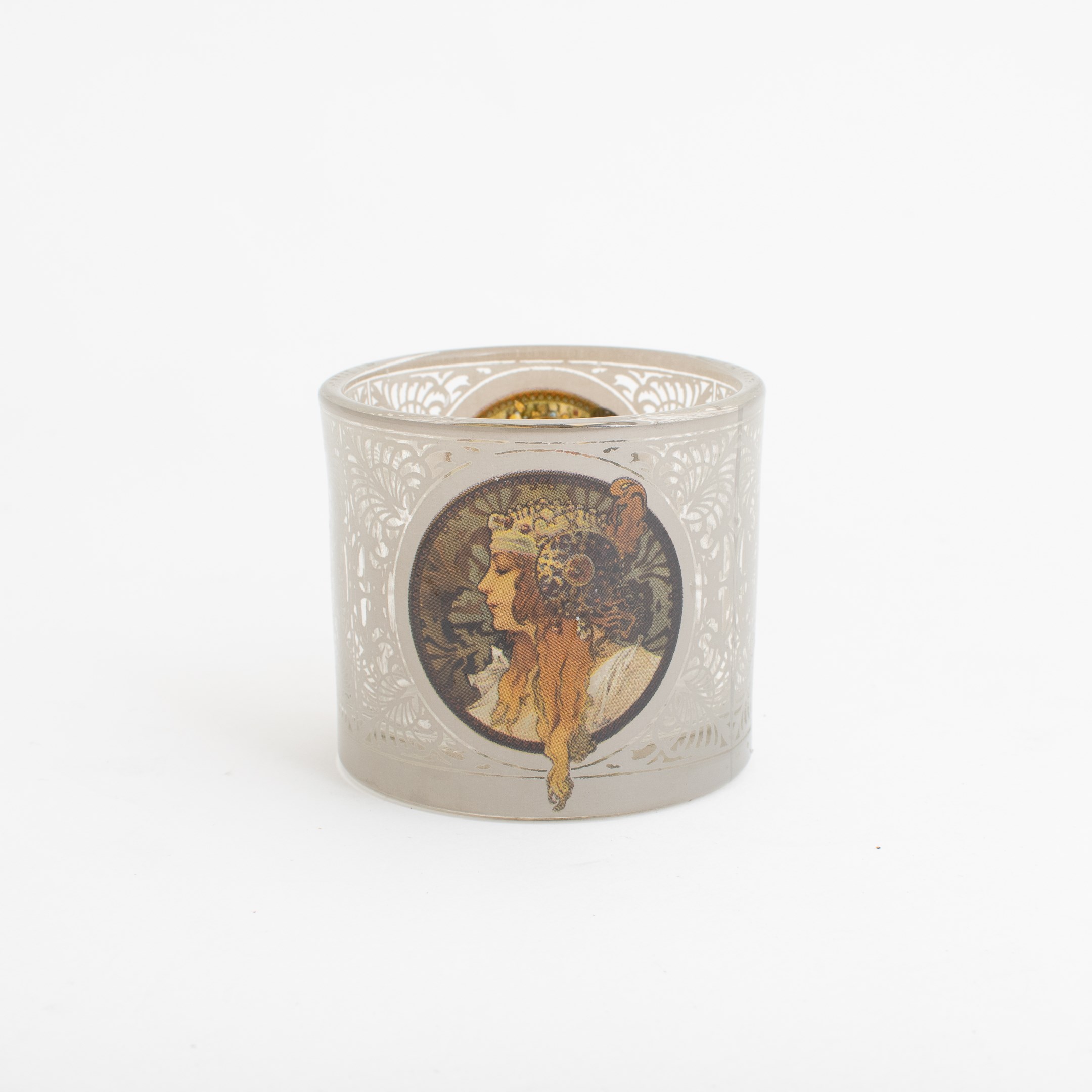 Theelicht Mucha - De Blondine (2 stuks)