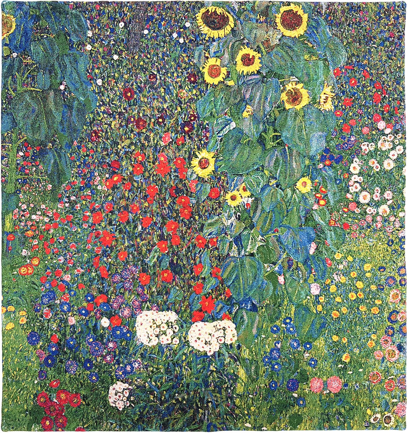 Wandtapijt Klimt Country Garden with Sunflowers