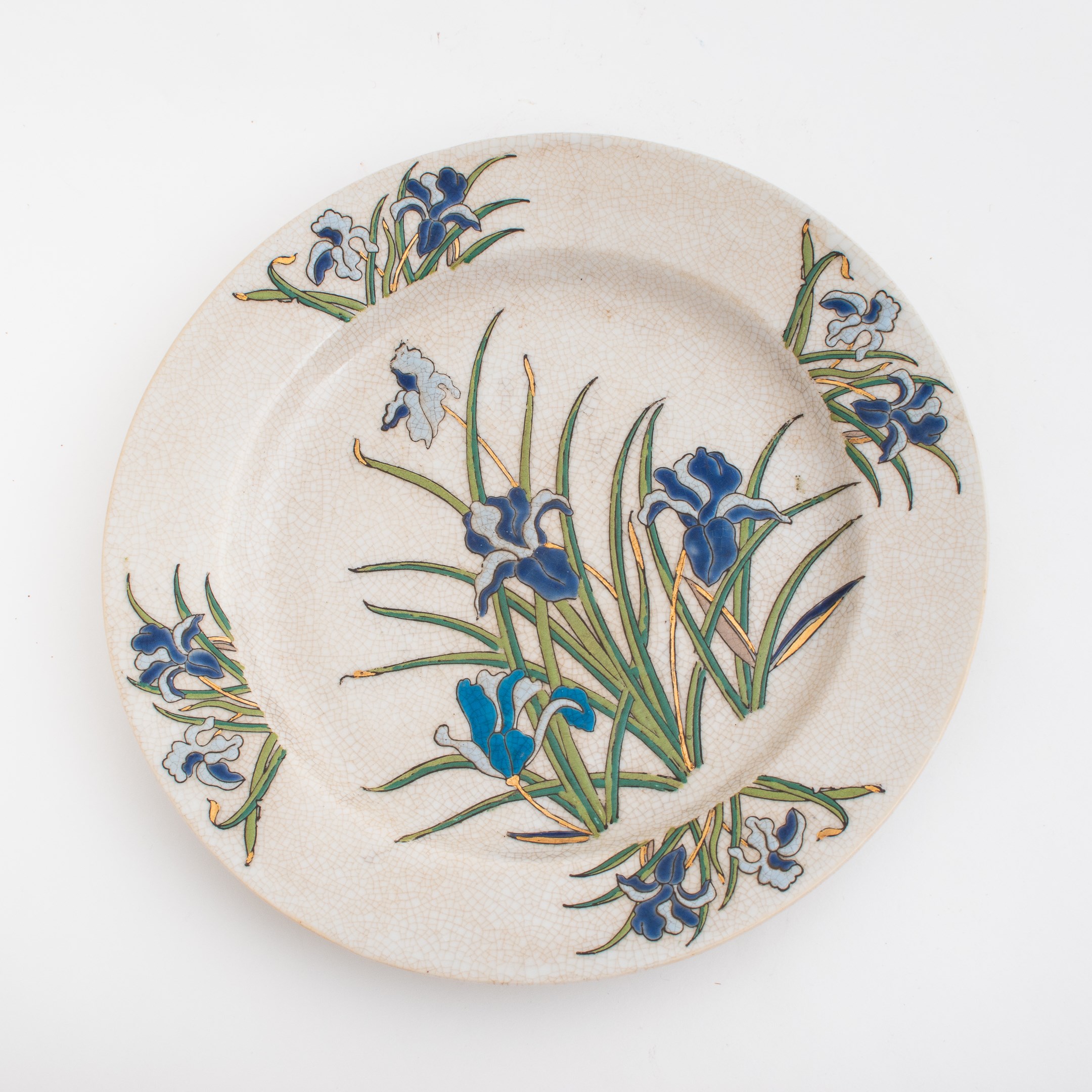 Bordje met Blauwe Irissen