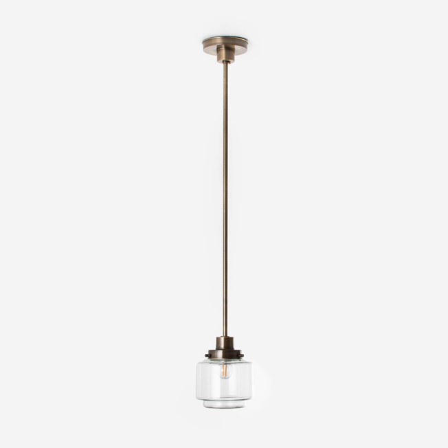Hanglamp Getrapte Cilinder Small Helder 20's Brons