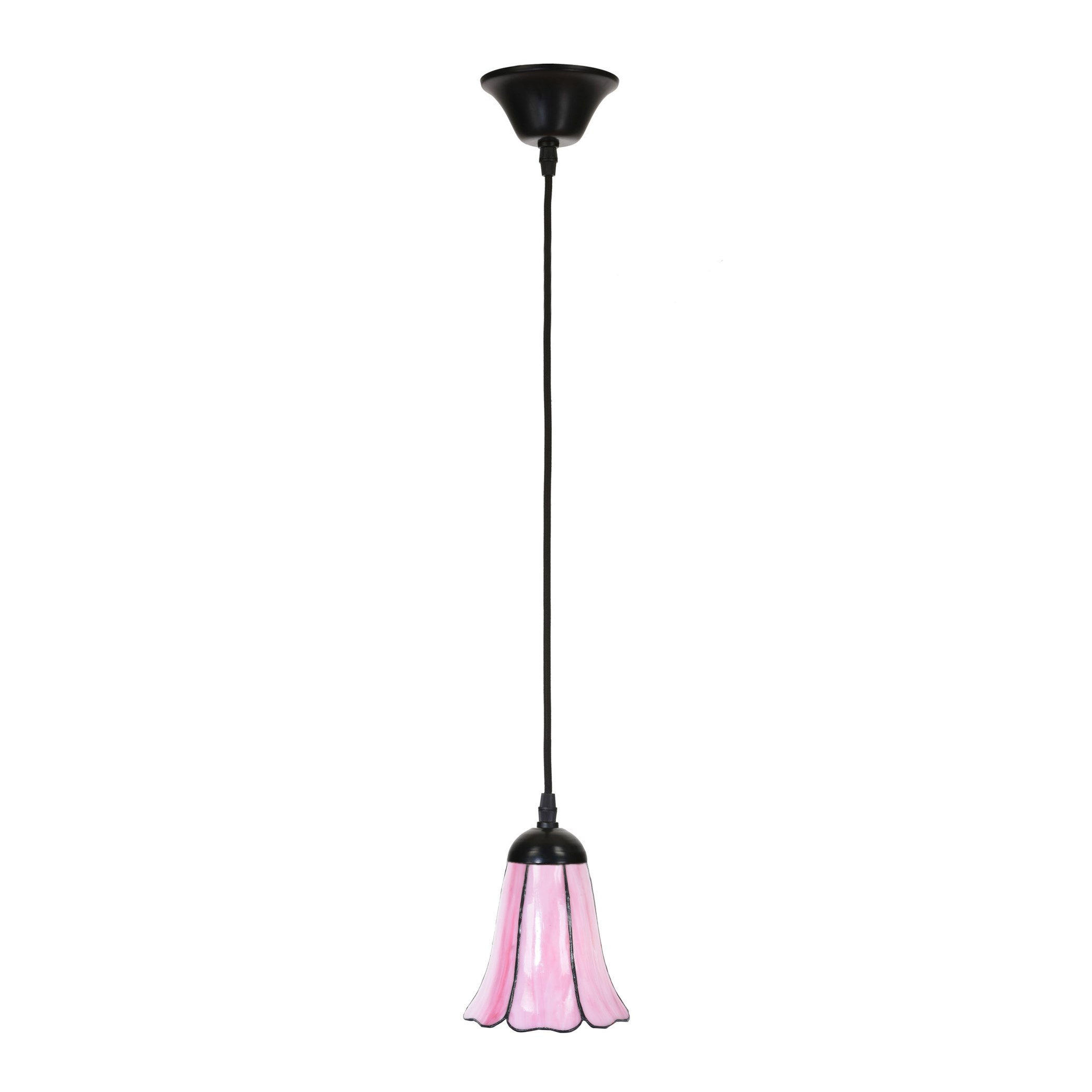 Tiffany Hanglamp aan snoer Liseron Pink
