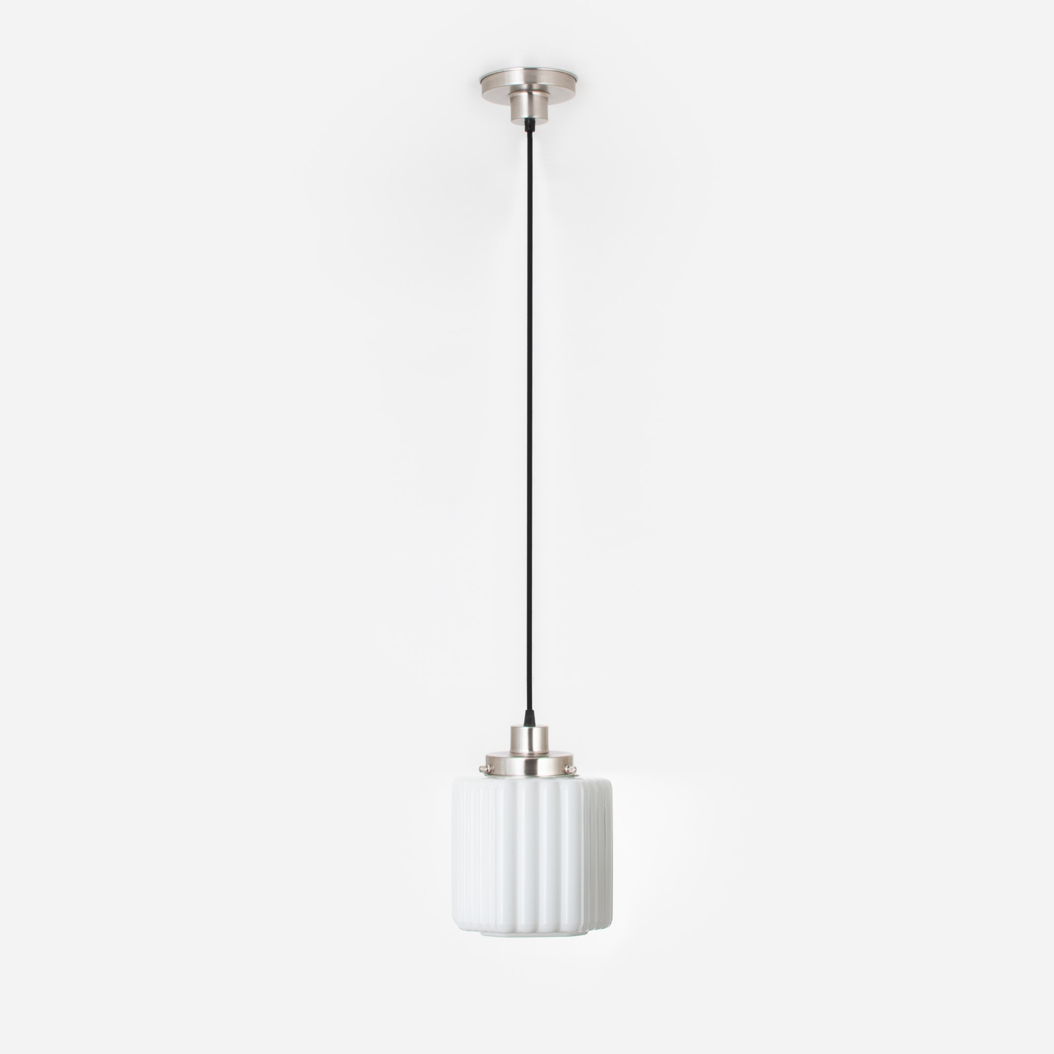 Hanglamp aan snoer Thalia 20's Matnikkel