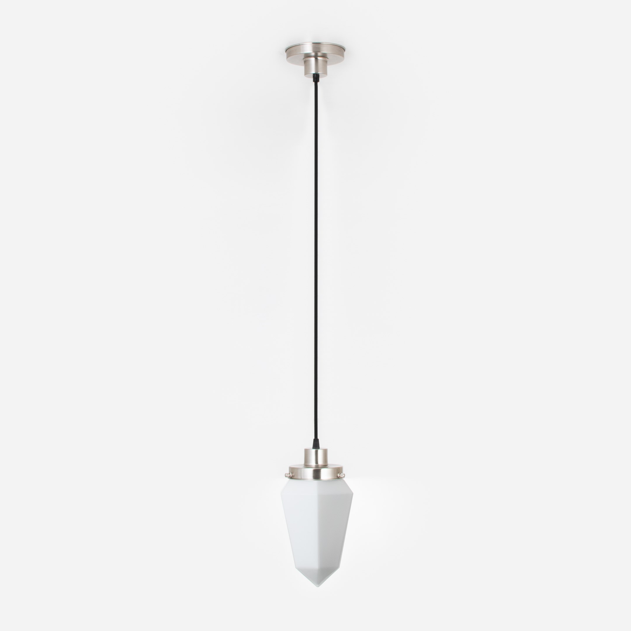 Hanglamp aan snoer Briljant 20's Matnikkel