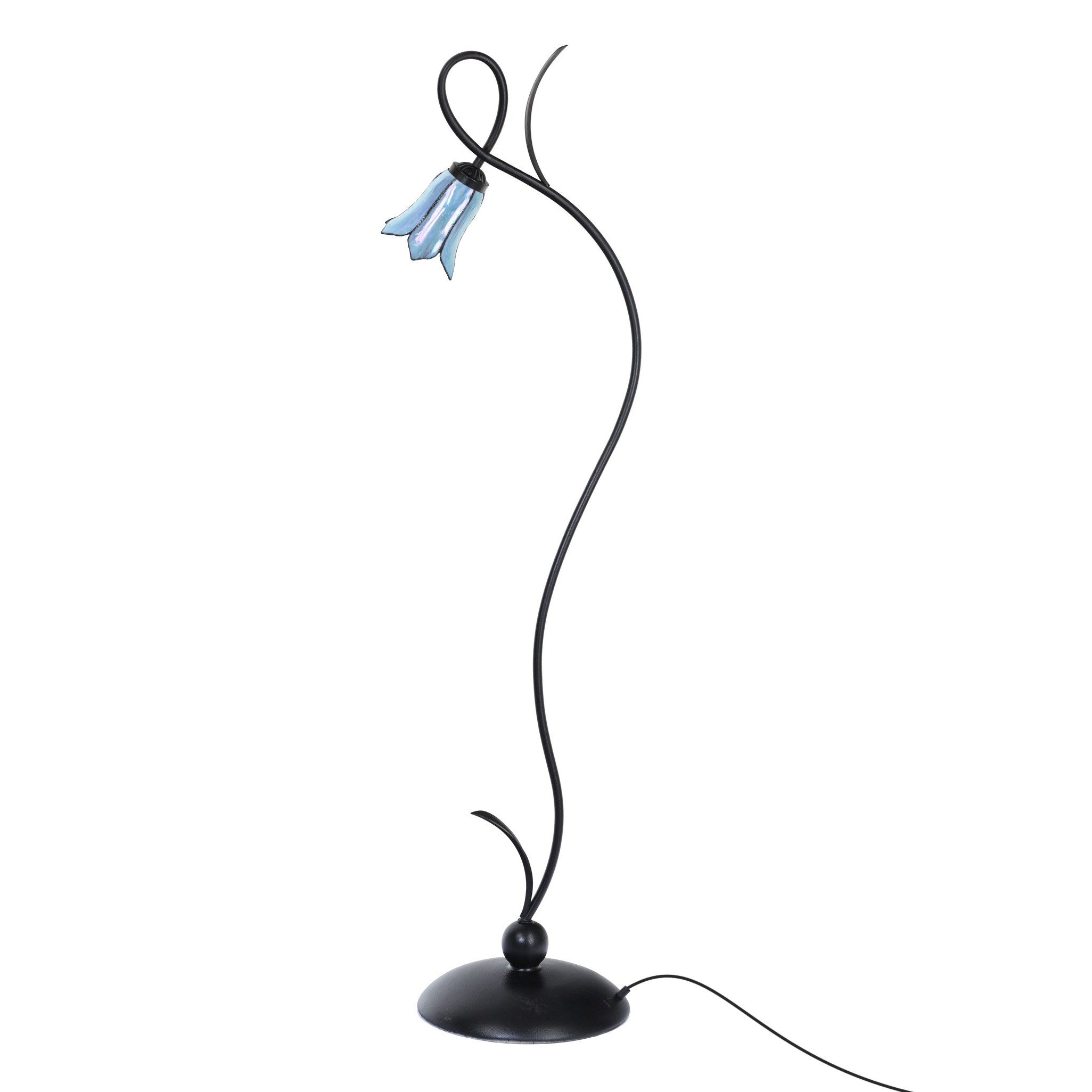 Tiffany Vloerlamp Lovely Gentian Blue