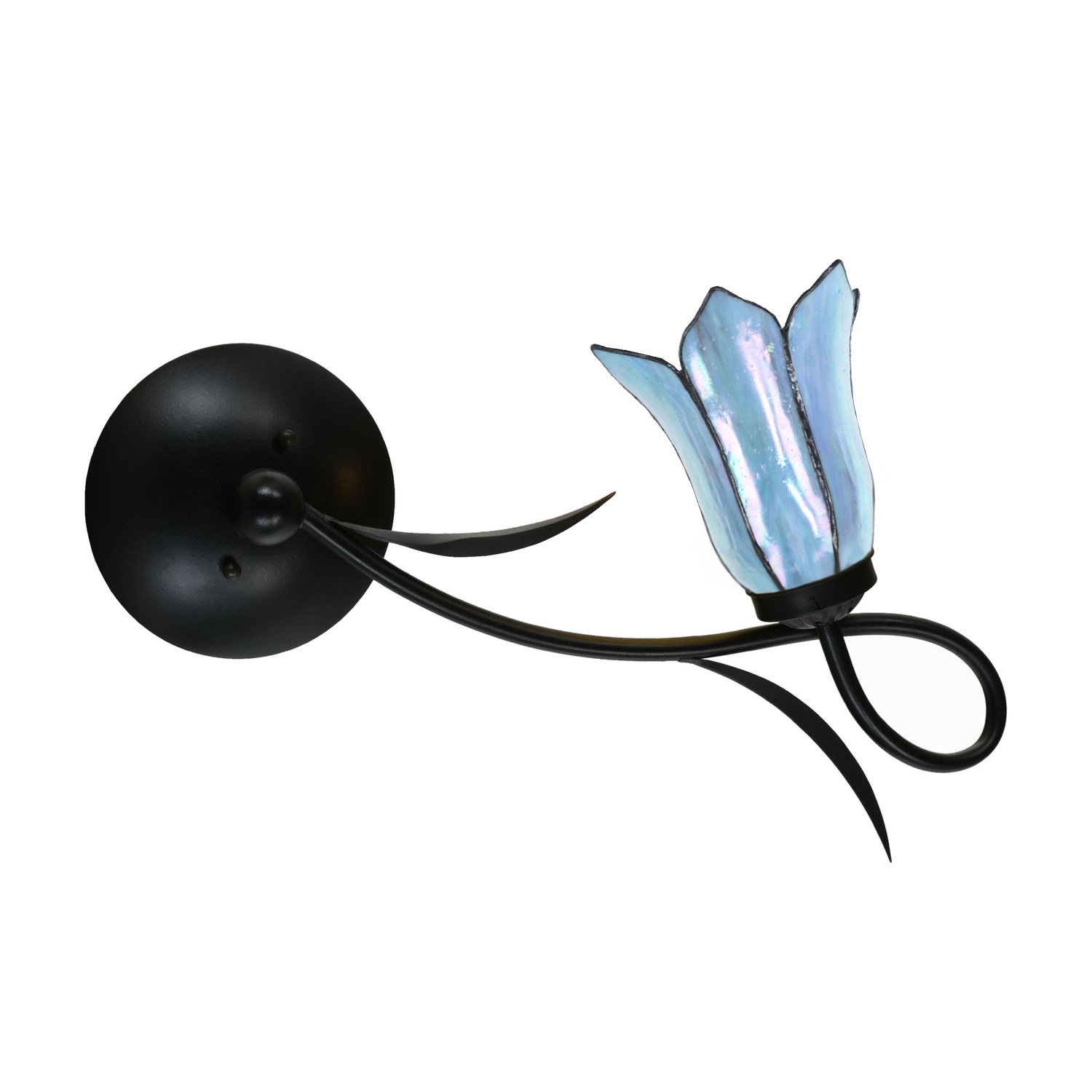 Tiffany Wandlamp / Plafonnière Lovely Gentian Blue