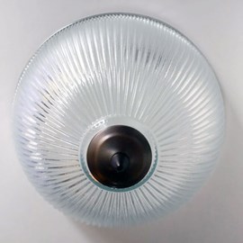 Plafonnière Industrie Glasschaal Ø 30 of 38 cm