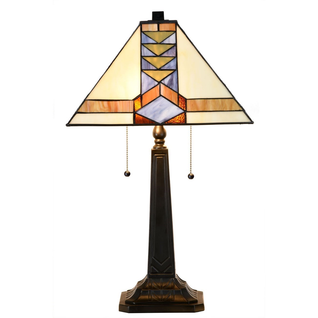 Tiffany Tafellamp Pyramide Inca