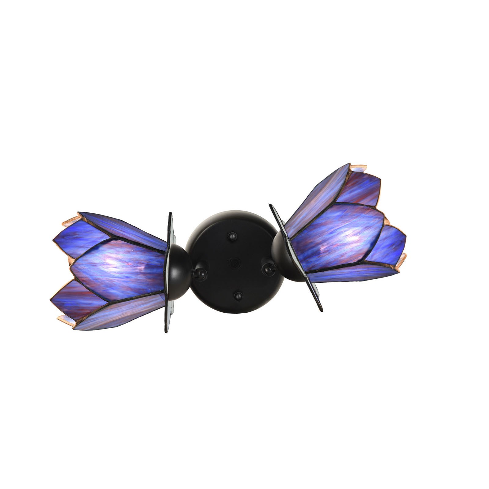 Dubbele spot Zwart met Blue Lotus
