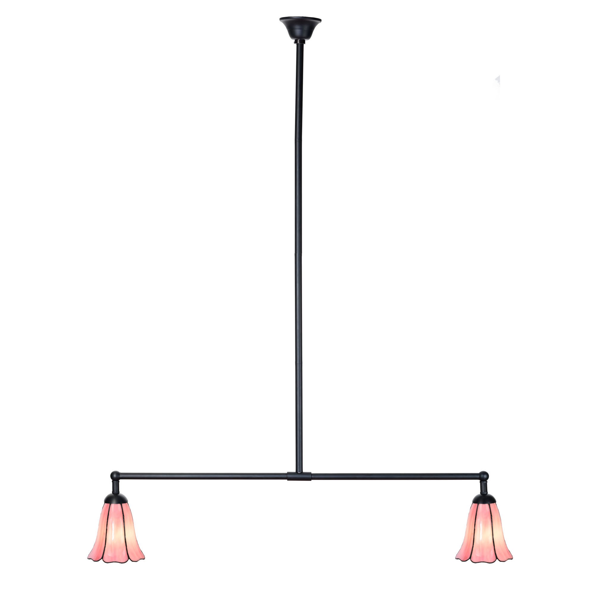 Tiffany T-lamp 2 lichts Liseron Pink