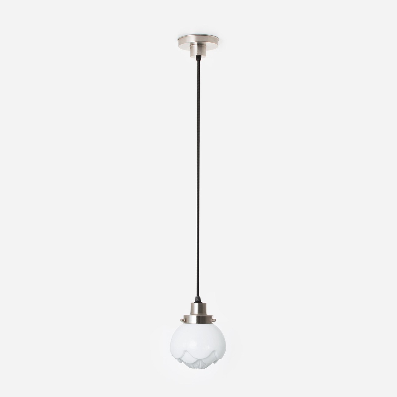 Hanglamp aan snoer Paeonia 20's Matnikkel