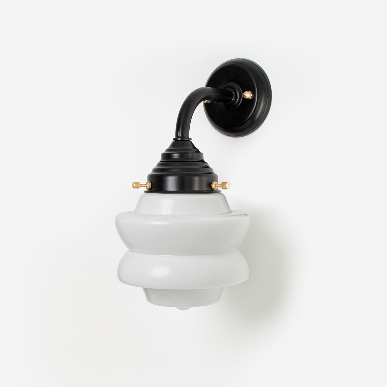 Buitenlamp - Wandlamp Small Top Curve Zwart 