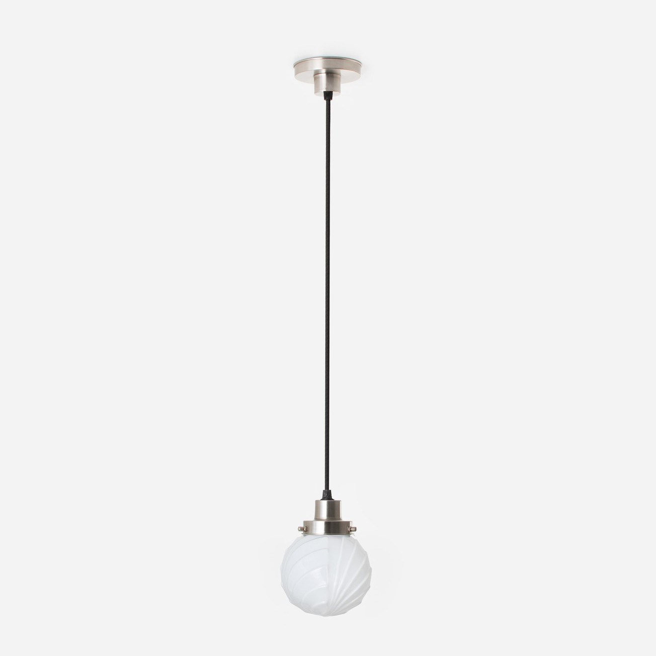 Hanglamp aan snoer Swingbulb 20's Matnikkel