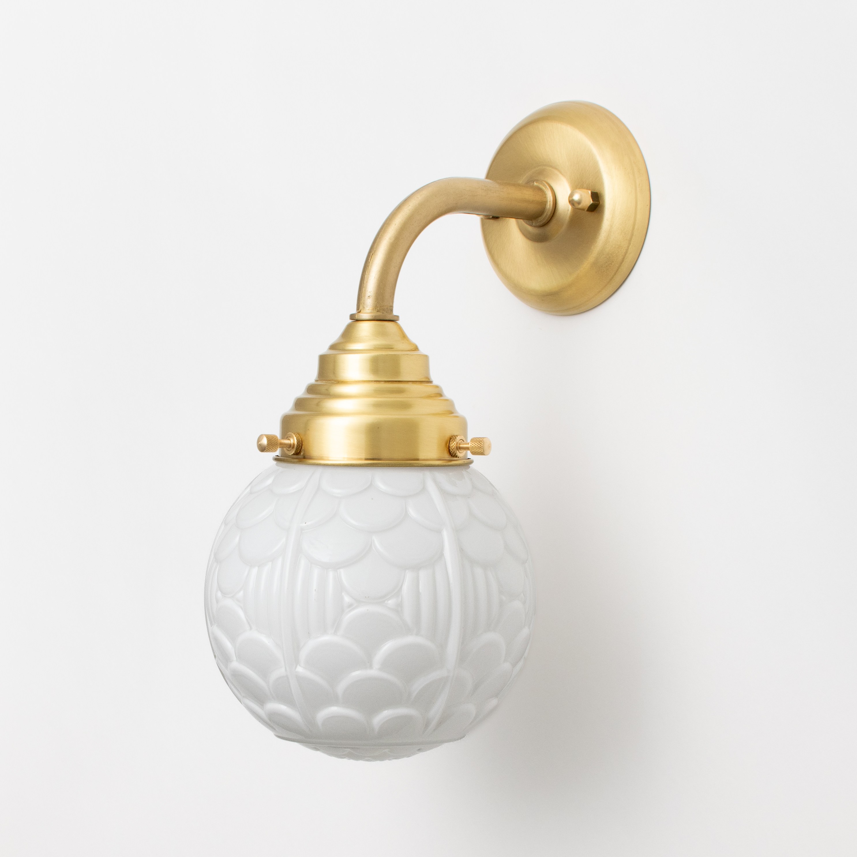 Wandlamp Arcade Curve Messing