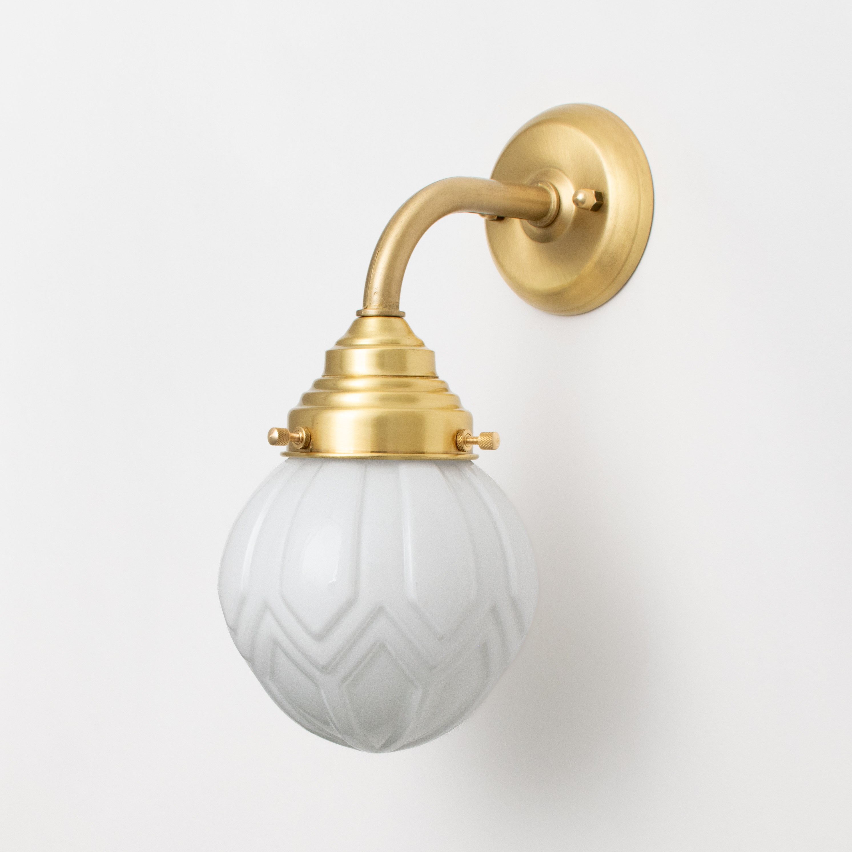 Wandlamp Victory Curve Messing