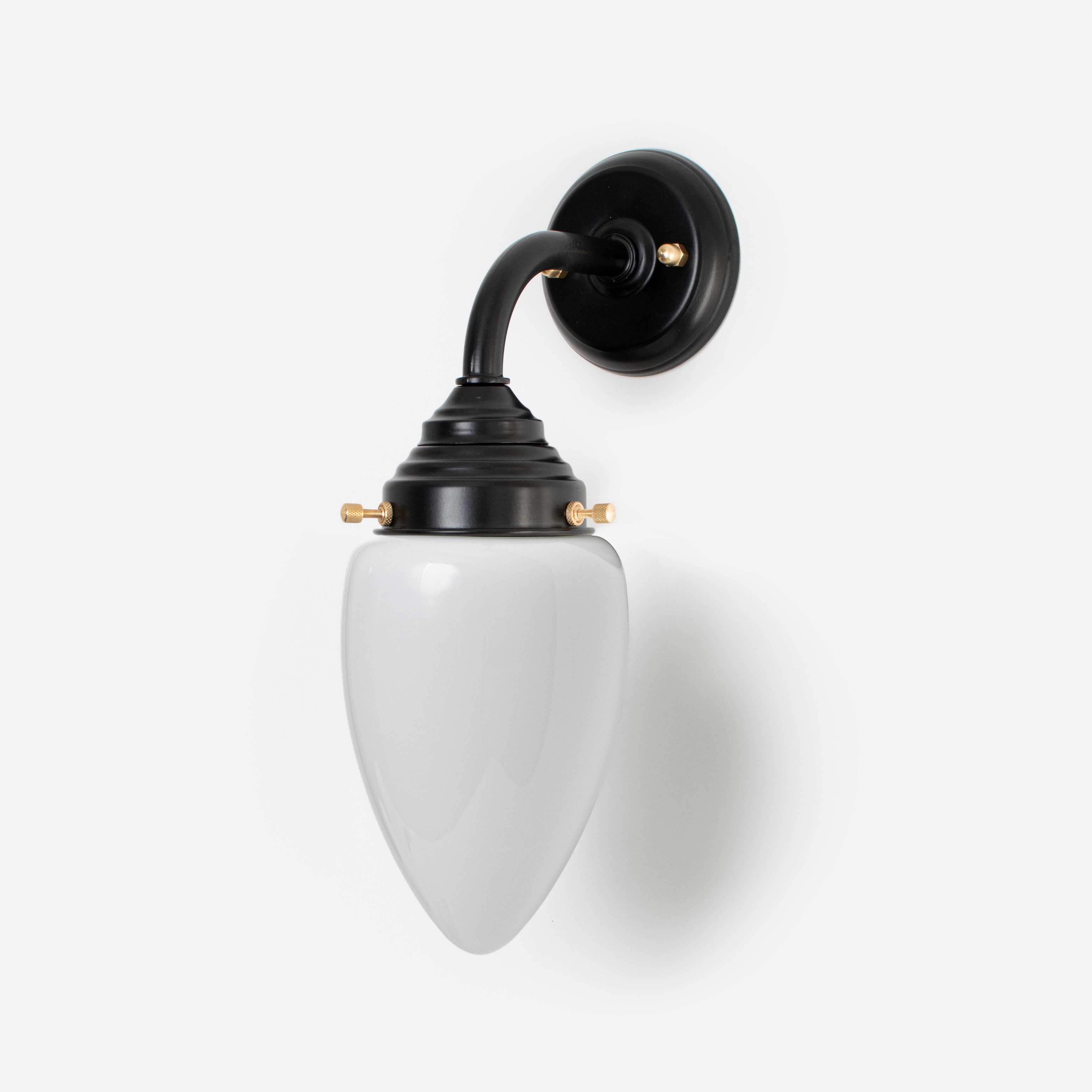 Buitenlamp - Wandlamp Menhir Small Curve Zwart