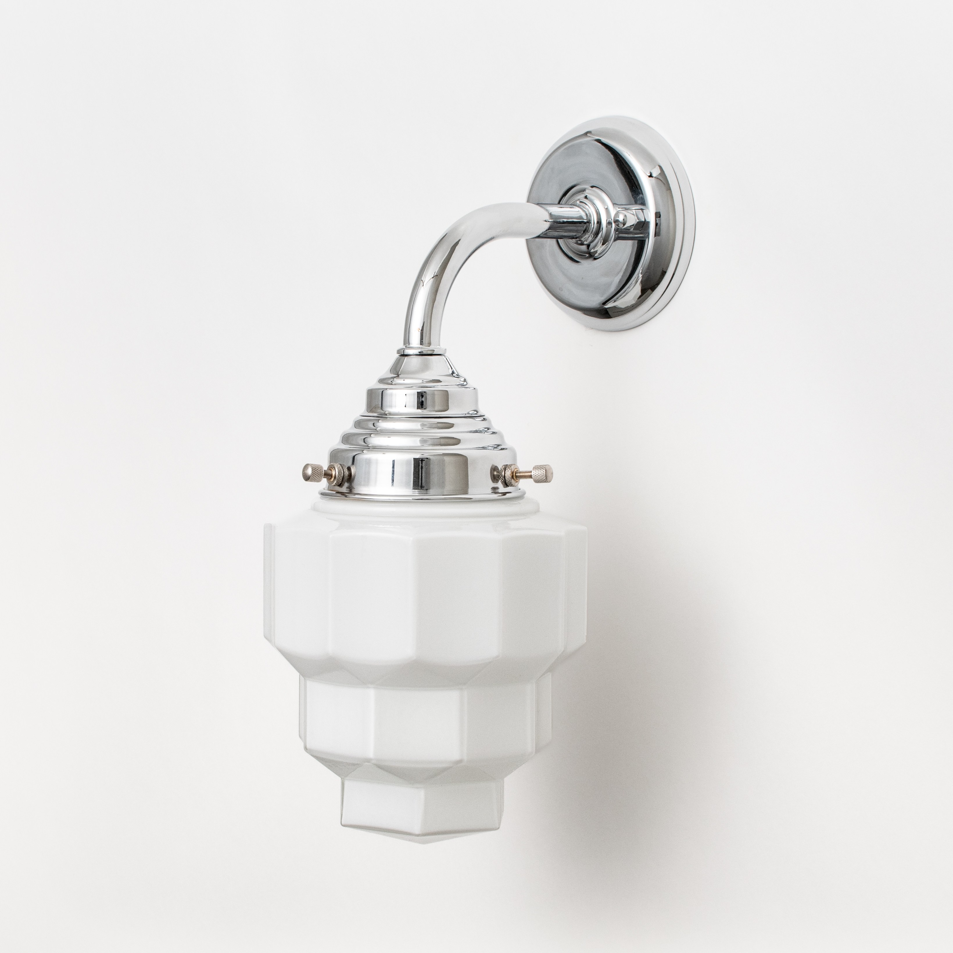 Wandlamp Empire Curve Chroom