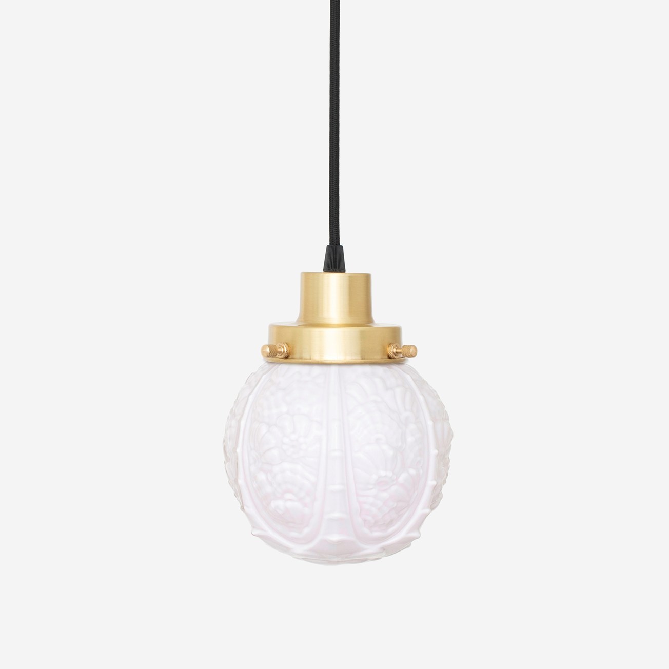 Hanglamp aan snoer Guimard Flower Blush 20's Messing