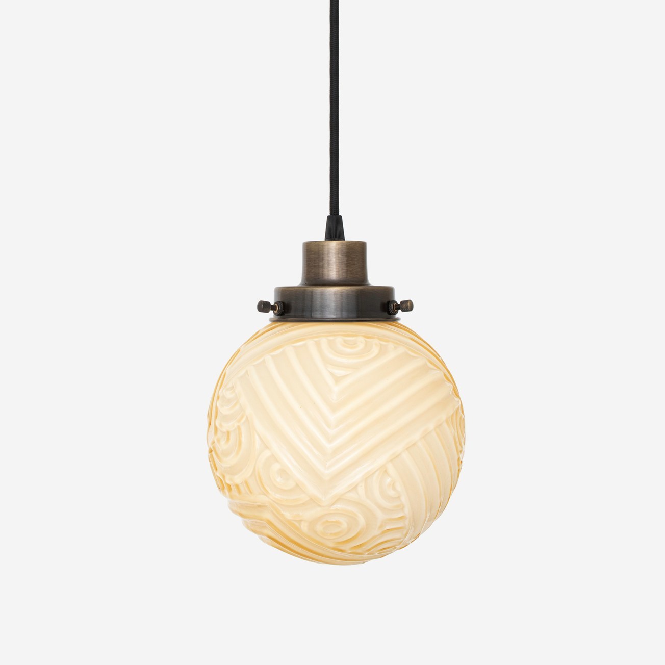 Hanglamp aan snoer Nouveau Romance Sunny 20's Brons