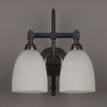 Badkamerlamp Beker Gebogen met 2 Lichten