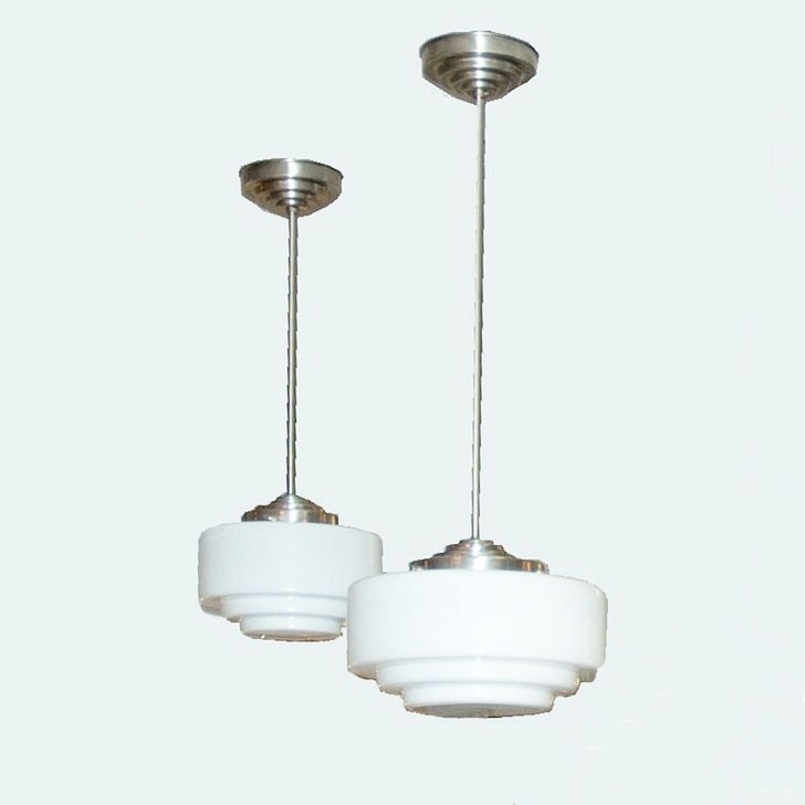 Hanglampen Getrapte Kappen aan getrapte Deco pendel