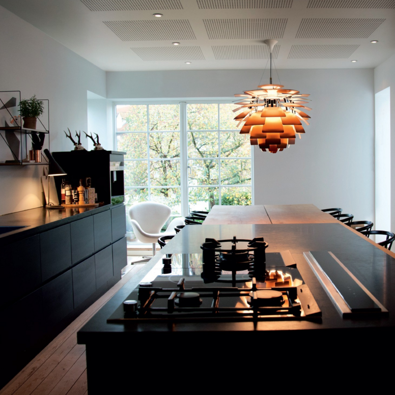 Sfeerimpressie Louis Poulsen PH Artichoke Kroonluchter