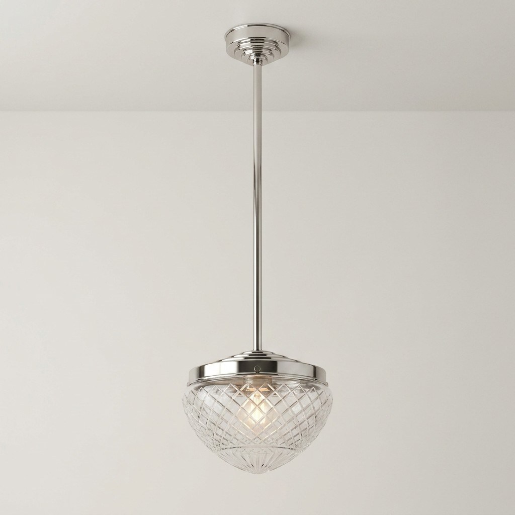 Hanglamp Nikkel Kristal helder