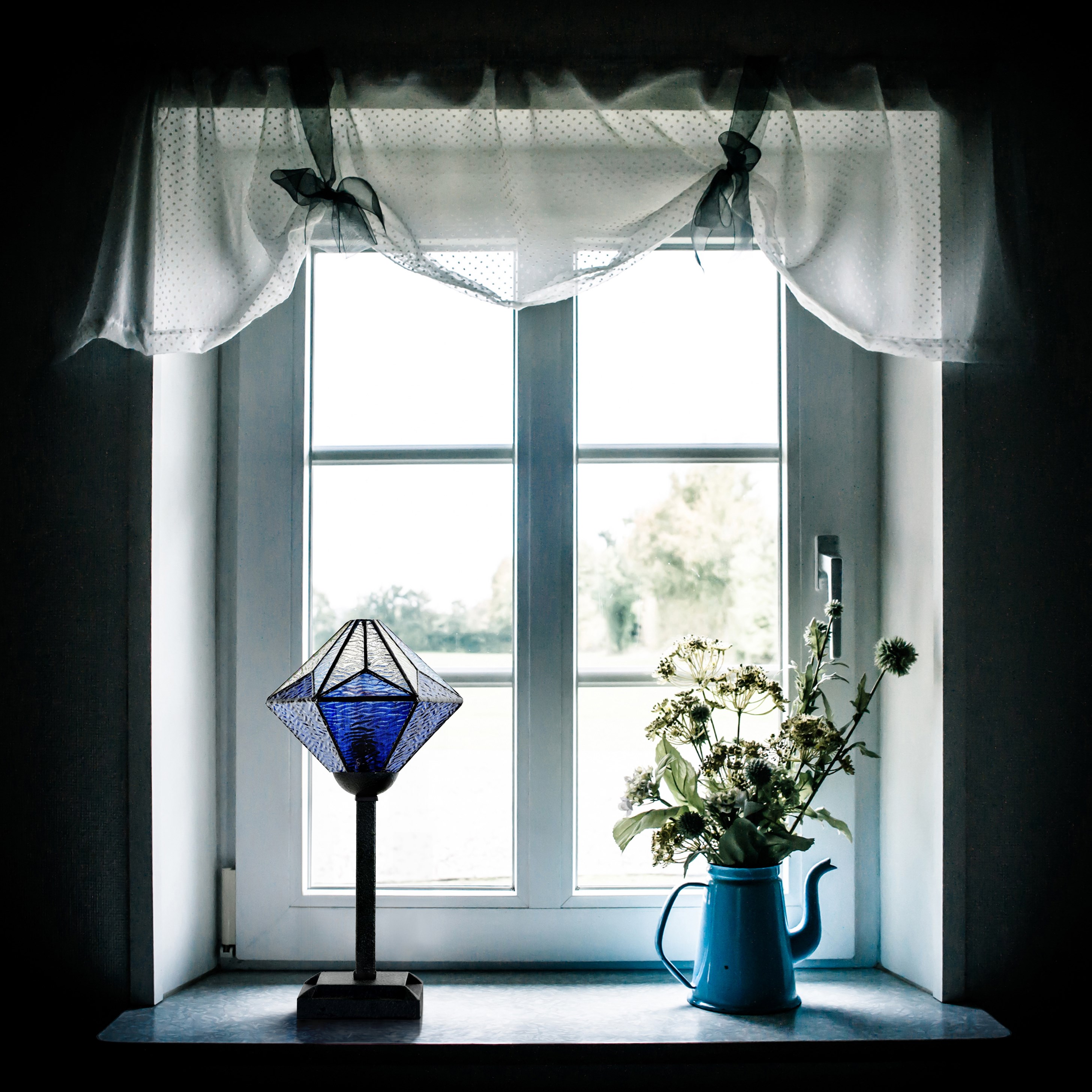 Tiffany Tafellamp Akira Blue