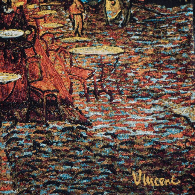 Wandkleed Caféterras bij nacht | Vincent van Gogh