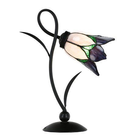 Tiffany Tafellamp Lovely Flower Purple Romantic