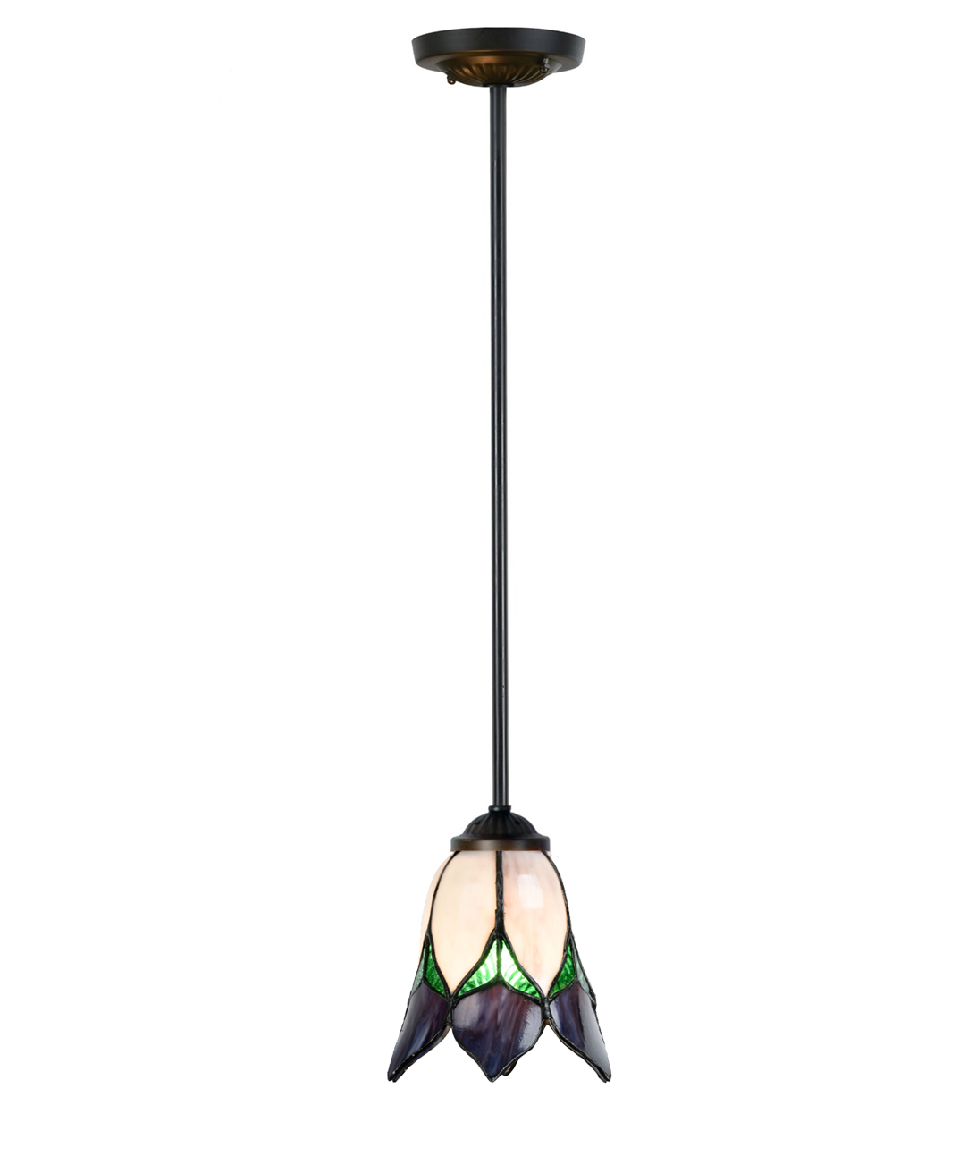 Tiffany Hanglamp Lovely Flower Purple Pendant 