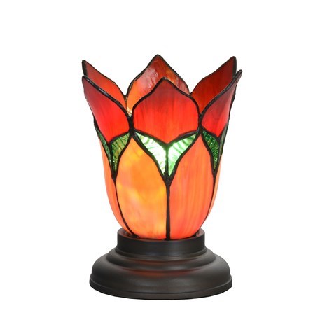Tiffany Lage Tafellamp Lovely Flower Red