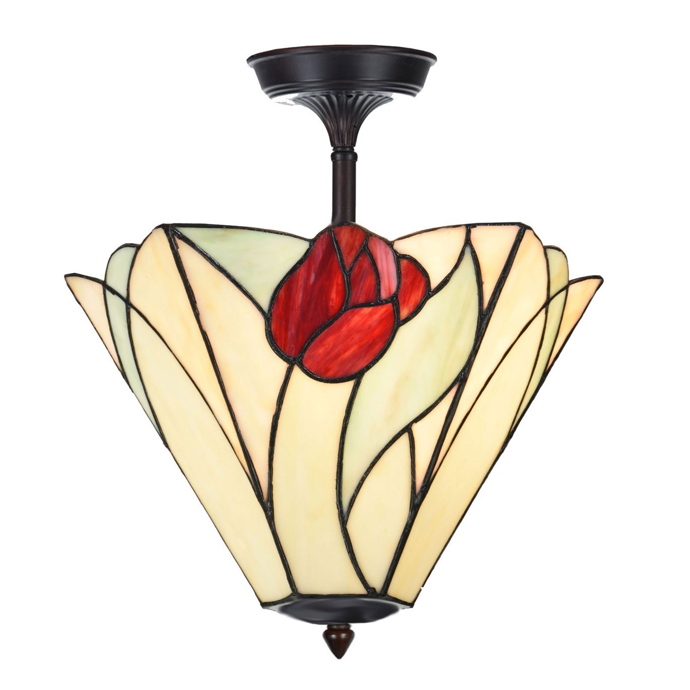 Tiffany Verlengde Plafonnière Tulip
