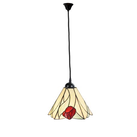 Tiffany Hanglamp Tulip aan Katoensnoer 